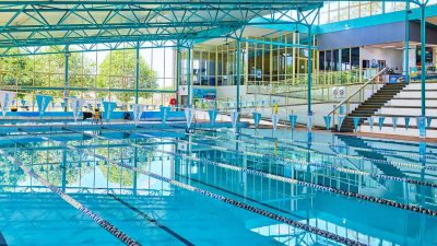 Pool inside the Logan West Fitness Centre